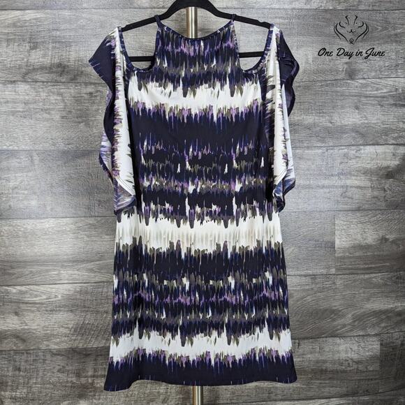 Cato Cold Shoulder Mini Dress Size M - Picture 2 of 7